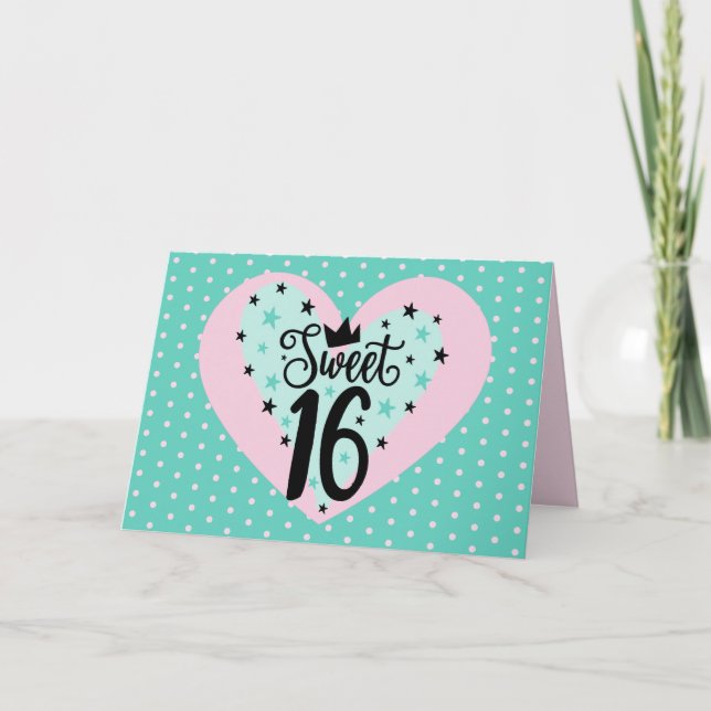 Special Sweet 16 Birthday Card (Front)