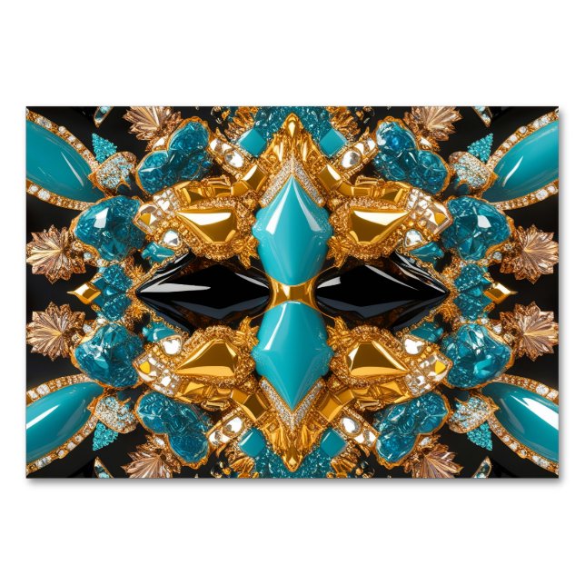 Special table card with Bahamas Colours (Front)