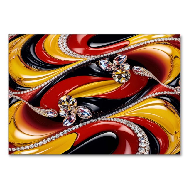 Special table card with Belgian Colours (Front)