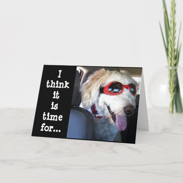 SPECIAL WISHES FROM THIS DOG FOR U ARE *70* CARD (Front)