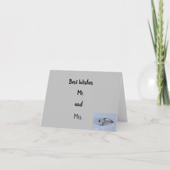 *SPECIAL WISHES TO YOU** TO A SPECIAL COUPLE CARD (Front)
