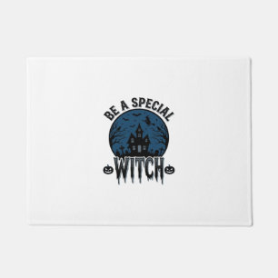 Special Witch Halloween Vintage Engraving Design_1 Doormat