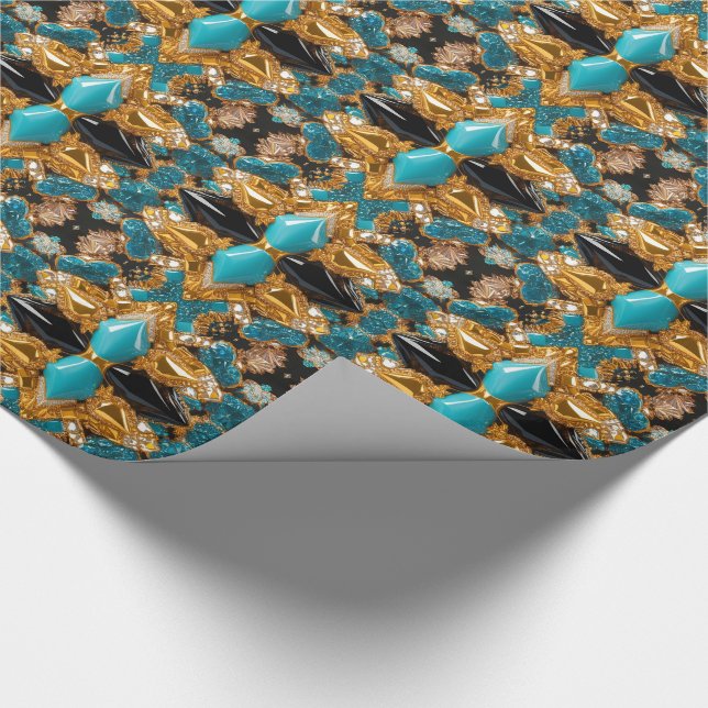 Special wrapping paper with Bahamas Colours (Corner)