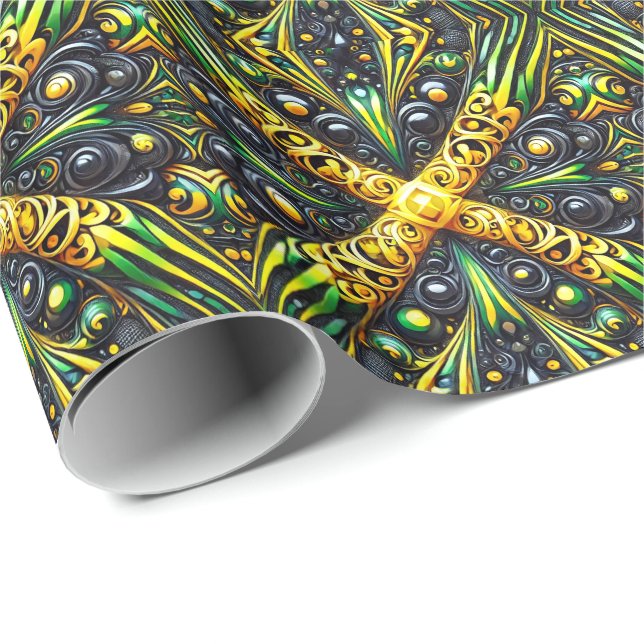 Special wrapping paper with Jamaican Colours (Roll Corner)