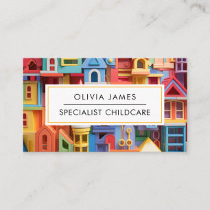 Specialist Childcare Babysitter Nanny Day care Business Card
