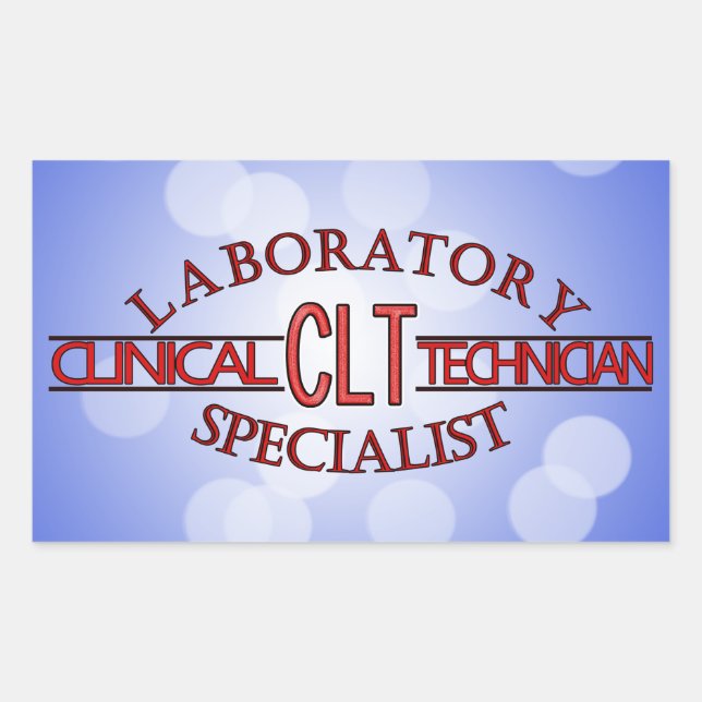 SPECIALIST CLT CLINICAL LABORATORY TECHNICIAN STICKER (Front)