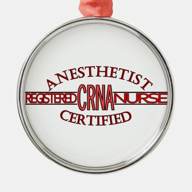 SPECIALIST CRNA LOGO METAL ORNAMENT (Front)