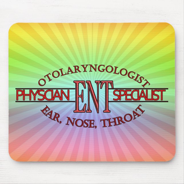 SPECIALIST ENT Otolaryngology Ear Nose Throat LOGO Mouse Pad (Front)