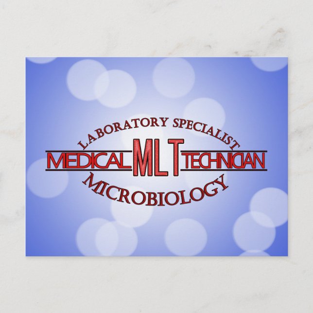 SPECIALIST LAB MLT MICROBIOLOGY MEDICAL LAB TECH POSTCARD (Front)