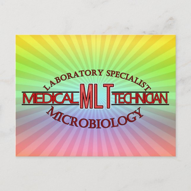 SPECIALIST LAB MLT MICROBIOLOGY MEDICAL LAB TECH POSTCARD (Front)