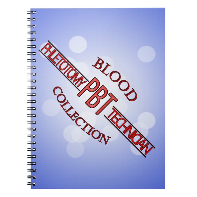 SPECIALIST PBT PHLEBOTOMY TECH BLOOD COLLECTION NOTEBOOK (Front)
