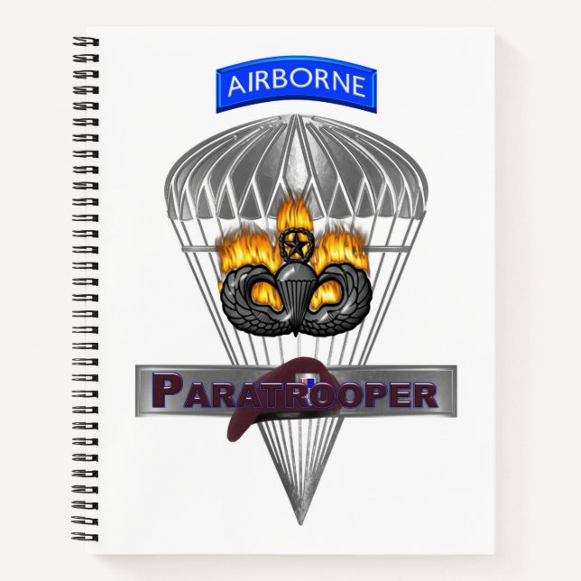 Specially Designed Airborne Paratrooper Notebook (Front)