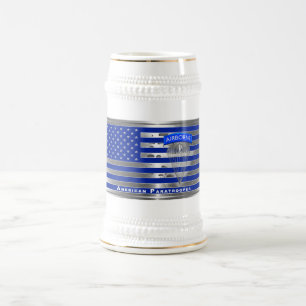 Specially Designed American Paratrooper Flag Beer Stein