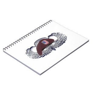 Specially Designed Beret on Basic Airborne Wings Notebook