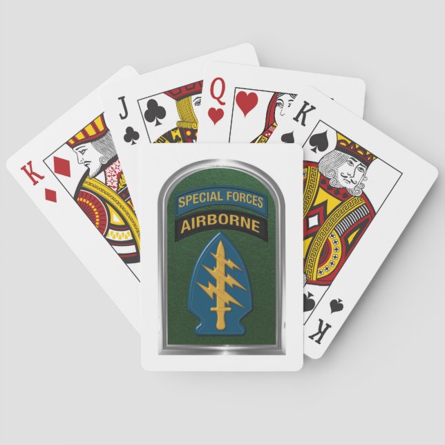 Specially Designed Special Forces Commemorative Playing Cards (Back)