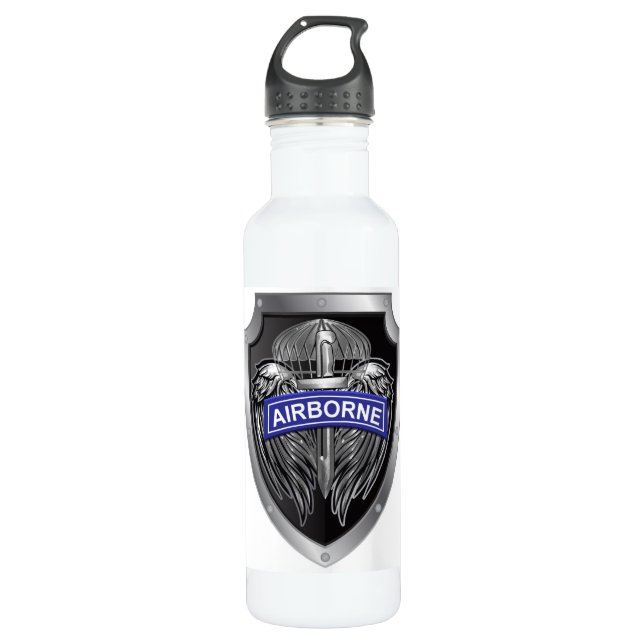Specially Designed Winged Airborne Shield 710 Ml Water Bottle (Front)