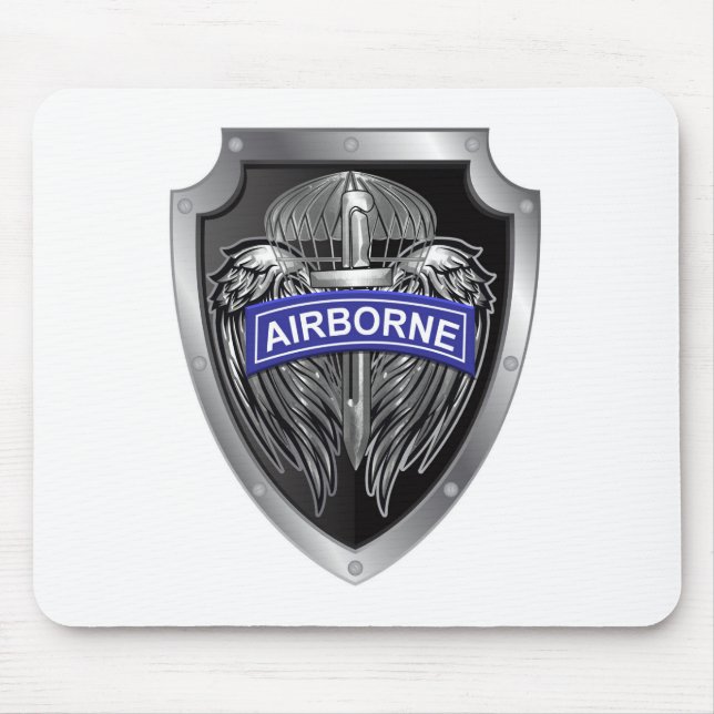 Specially Designed Winged Airborne Shield Mouse Pad (Front)