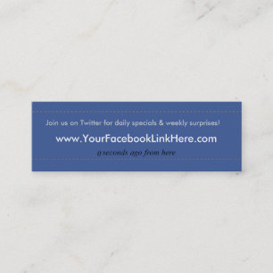 *Specials de carte de visite de profil de Facebook