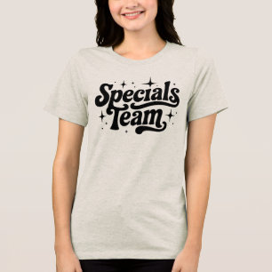 Specials Team Groovy Retro Typography Sparkling St Tri-Blend Shirt