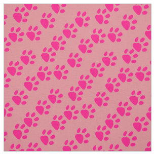 Specialty Avante Garde Fabric - Dog Prints in Pink