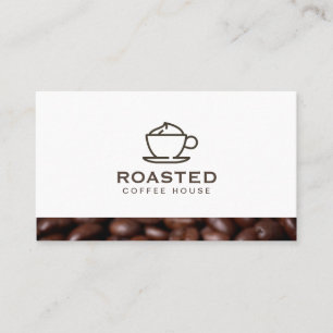 Specialty Coffee Drink / Coffee Beans Business Card
