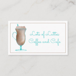 Specialty Coffee Drink Coffee Shop Business Card