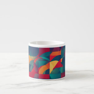 Specialty Espresso Mug Designs - Minimalist Geomet