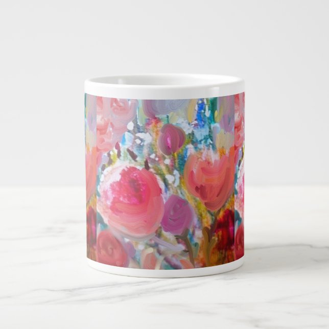 Specialty Jumbo Mug Original Pretty Floral! (Front)