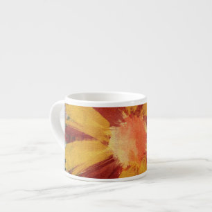 Specialty Mug 3 Sizes, Grunge Flower Painting