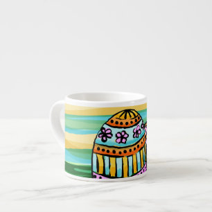 Specialty Mug 3 Sizes, Painted Easter Eggs