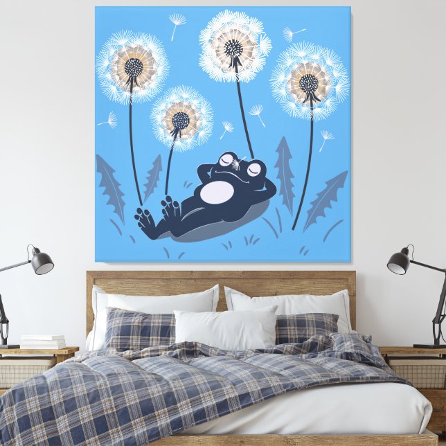 Specialty Mug Canvas Print (Insitu(Bedroom))