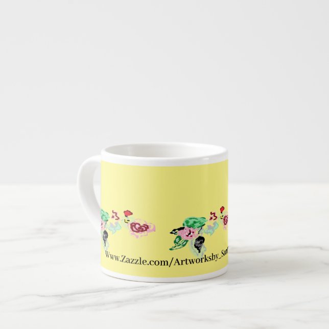 Specialty Mug : Vine with Roses (Front Left)