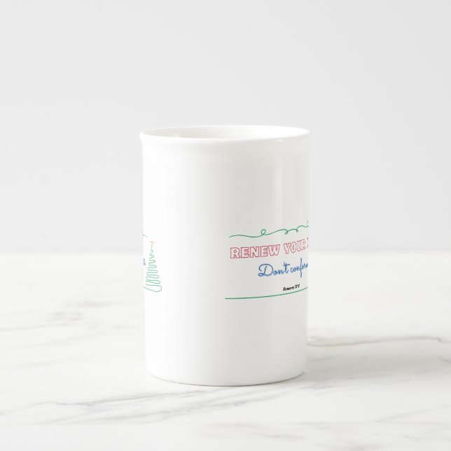 Specialty Mug w message of hope & transformation (Front)