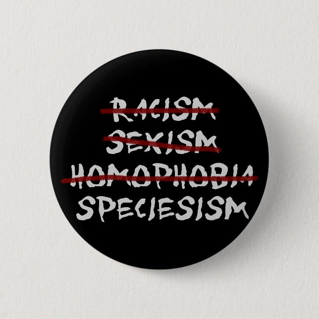 Speciesism 2 Inch Round Button (Front)