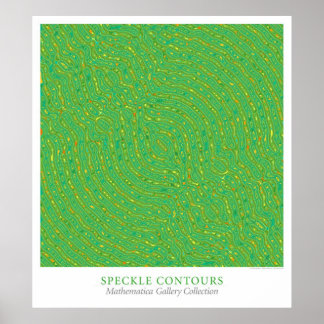 Speckle Contours Poster
