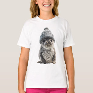 Speckled Beanie Baby Seal Kids T-Shirt