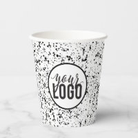 Speckled Black and white Logo Design