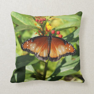 Speckled Butterfly Throw Pillow