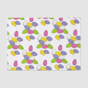 Speckled Easter Basket Egg Hunt Malted Milk Candy Tissue Paper