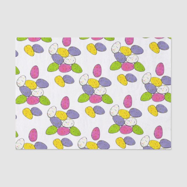 Speckled Easter Basket Egg Hunt Malted Milk Candy Tissue Paper (Front)