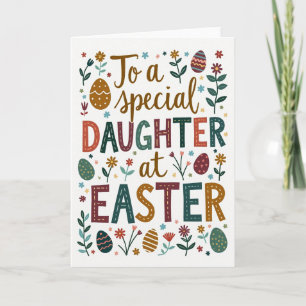Speckled Easter Egg Daughter Card