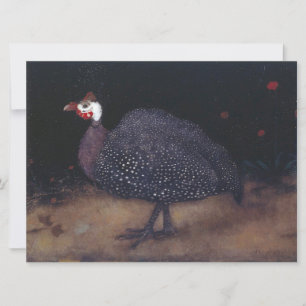 Speckled Guineafowl Bird (by Jan Mankes) Card