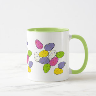 Speckled Happy Easter Basket Candy Egg Eggs Mug