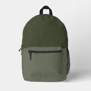Speckled Moss Green Backpack – Customizable