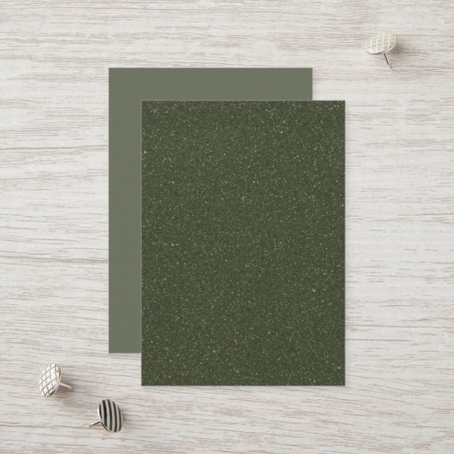 Speckled Moss Green Discount Card – Customizable (Front/Back In Situ)