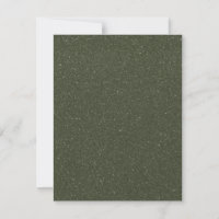 Speckled Moss Green Flat Card – Customizable