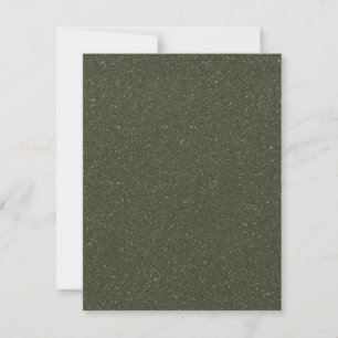 Speckled Moss Green Flat Card – Customizable