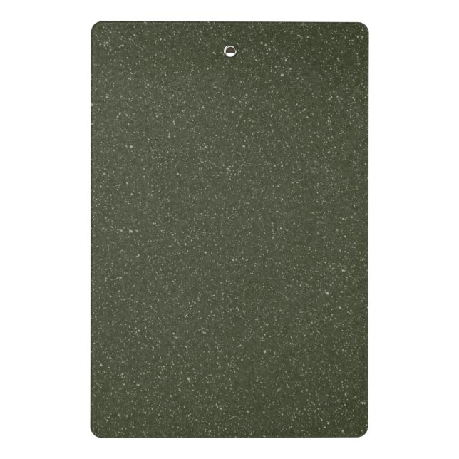 Speckled Moss Green Mini Clipboard – Customizable (Back)