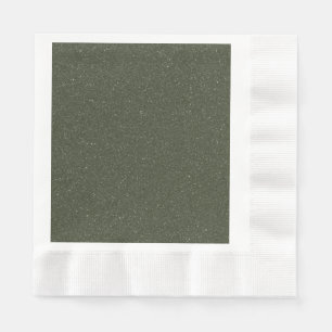 Speckled Moss Green Paper Napkin – Customizable
