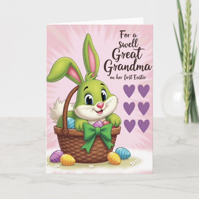 Speckled Oval Springtime Card (Front)